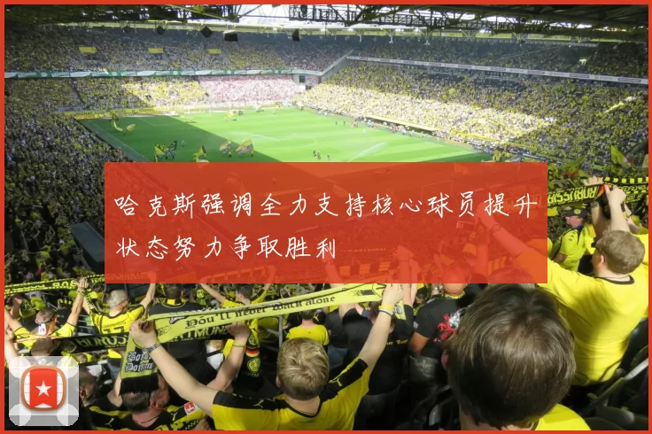 哈克斯强调全力支持核心球员提升状态努力争取胜利